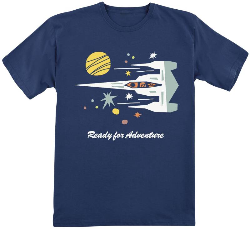 Star Wars T-Shirt - Kids - The Mandalorian - Season 3 - Ready For Adventure - 128 bis 164 - für Mädchen & Jungen - Größe 164 - navy  - EMP exklusives von Star Wars