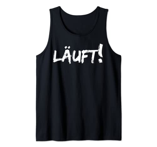 Hobby Marathon laufen - Herren, Damen Kinder, Sport läuft Tank Top von Statement Joggen läuft, Auto läuft - funny Spruch