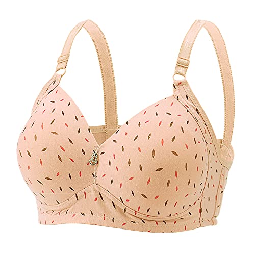 Stay&me Damen Blumen Spitzen BH übergröße Push Up Ohne Buegel Bralette Bustier Bequemer Gepolstert/Ungepolstert Lace Bra große größen (120D, 001) von Stay&me