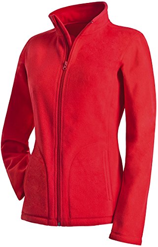 Stedman Apparel Damen Active Fleece Jacket/ST5100 Sweatshirt, scharlachrot, 36 von Stedman