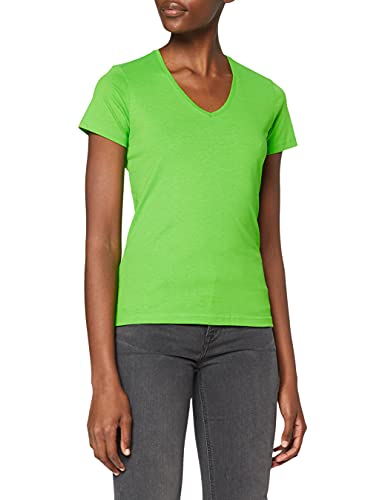 Stedman Apparel Damen Regular Fit T-Shirt Classic-T V-neck/ST2700, Grün - Kiwi Green, Gr. 38 (Herstellergröße: M) von Stedman