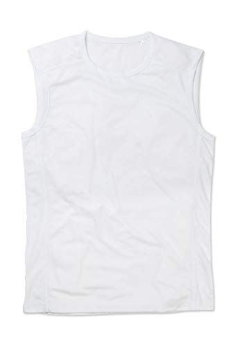 Stedman Apparel Herren Active 140 Sleeveless/ST8440 Weste, weiß, L von Stedman