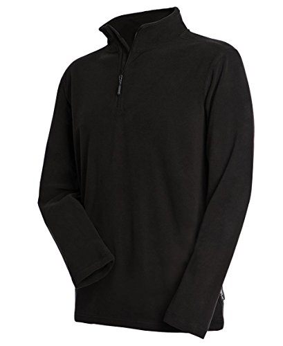 Stedman Apparel Herren Active Fleece Half Zip/ST5020 Sweatshirt, Schwarz-Black Opal, Large von Stedman