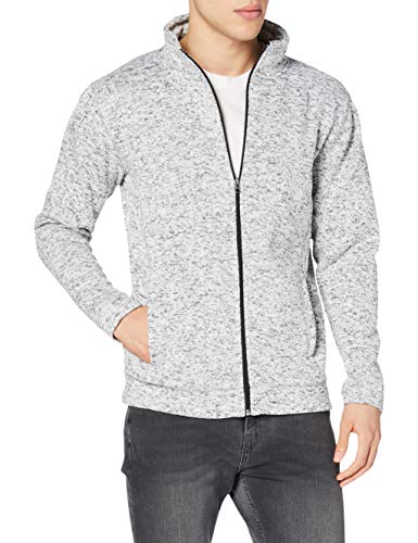 Stedman Apparel Herren Active Knit Fleece Jacket/ST5850 Sweatshirt, Hellgrau-meliert, L von Stedman