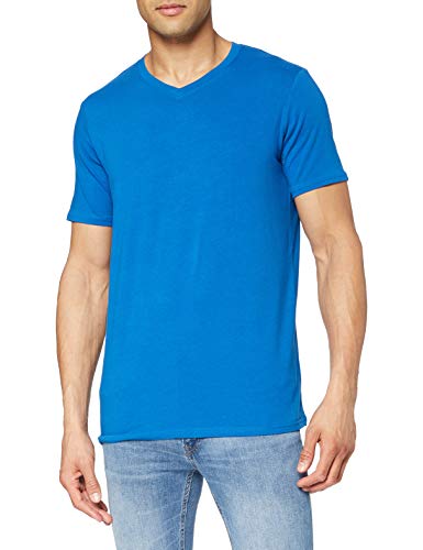 Stedman Herren Clive (V-Neck)/ST9610 Premium T-Shirt, King Blue, M von Stedman