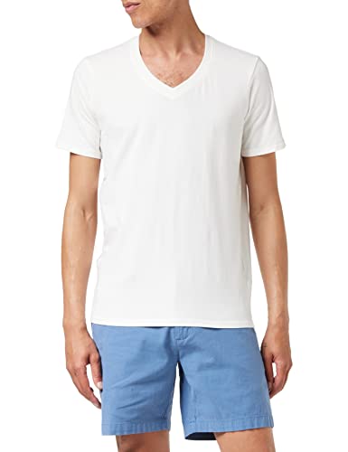 Stedman Herren Dean (Deep V-Neck)/ST9690 Premium T-Shirt, weiß, L von Stedman