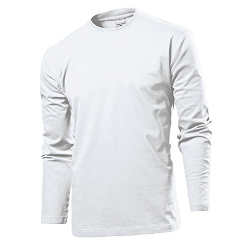 Langarm T-shirt Shirt von Stedman S M L XL XXL XXL verschiedene Farben XL,White von Stedman