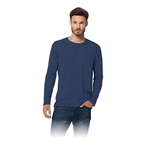 Stedman Herren Classic-t Langarm/St2500 T-Shirt, Dunkelblau, S von Stedman