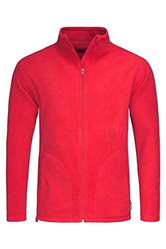 Stedman ST5030 - Herren Aktive Fleece Jacke XXL,Scharlach Rot von Stedman