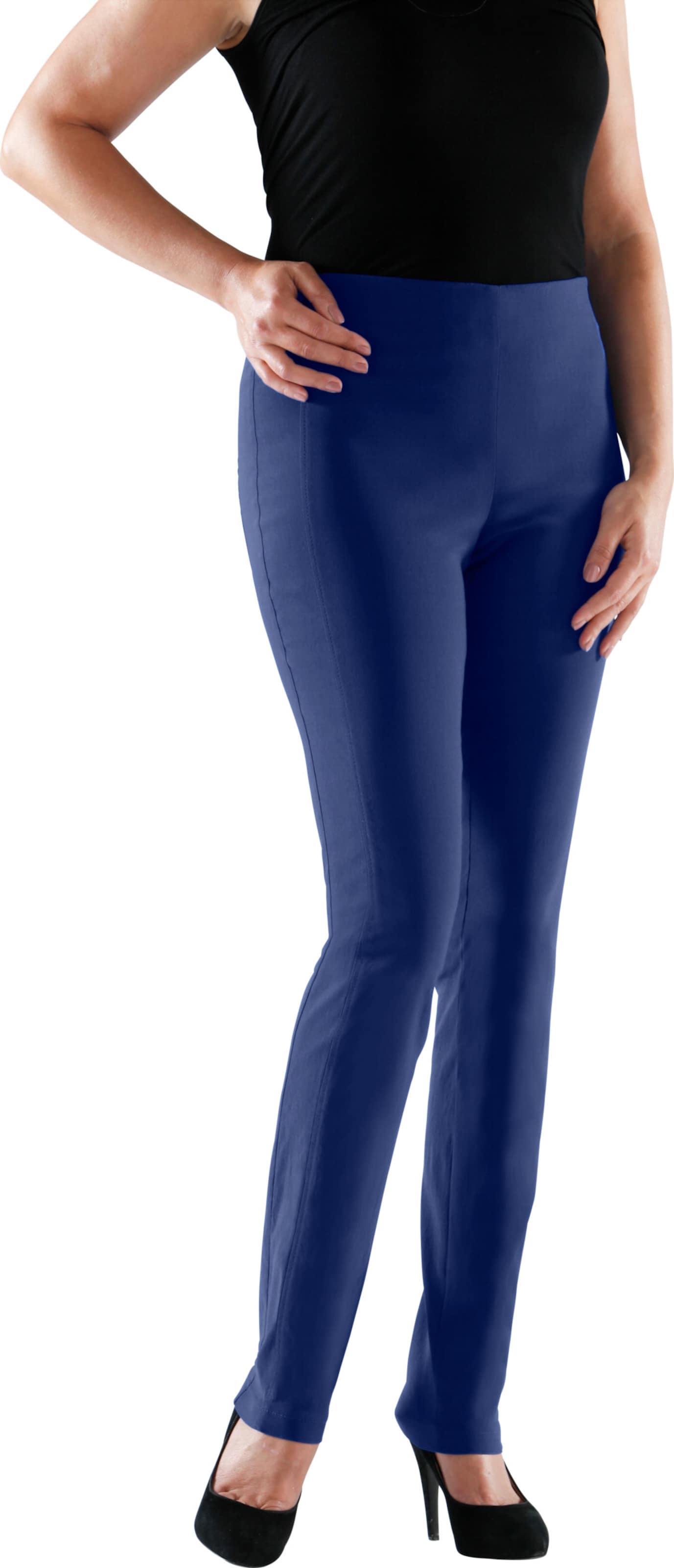 Sieh an! Damen Hose mit Dehnbund, Viskose-Qualität, royalblau von Stehmann Comfort line