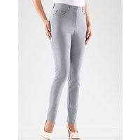 Witt Damen Stretch-Hose mit Zier-Taschen vorne, grau von Stehmann Comfort line