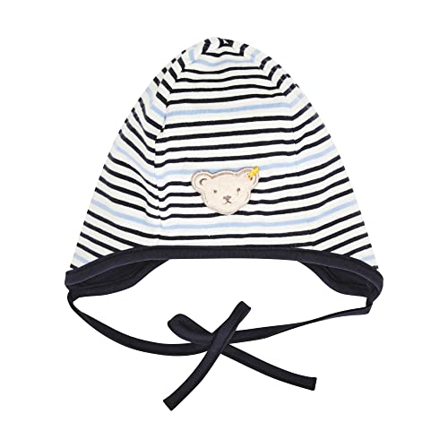 Steiff Baby Boys Mütze ohne Bommel Navy, 45 von Steiff