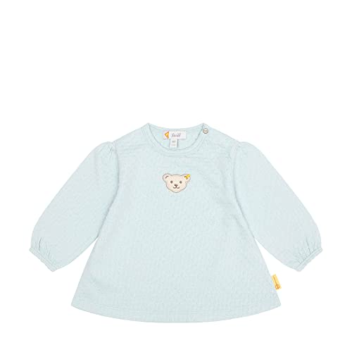 Steiff Baby Girls Bird´s Twittering Shirt, Sterling Blue, 56 von Steiff