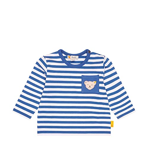 Steiff Baby - Jungen T-shirt Langarm T Shirt, Bright Cobalt, 56 EU von Steiff