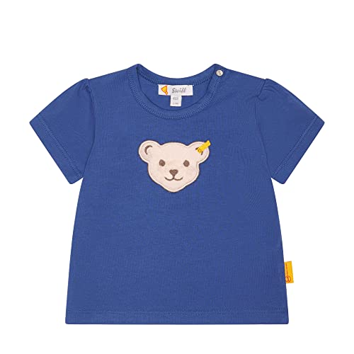 Steiff Baby - Mädchen T-shirt Kurzarm T Shirt, True Navy, 80 EU von Steiff