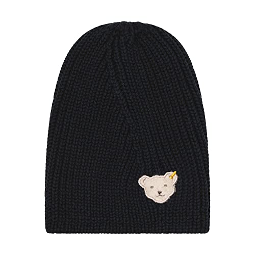 Steiff Girl's Bommel Beanie-Mütze, Navy, 53 von Steiff