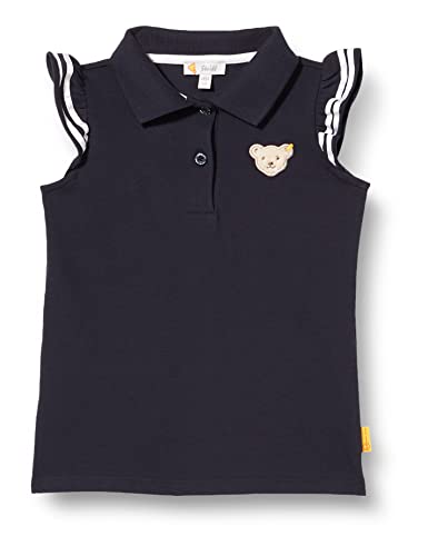 Steiff Mädchen Poloshirt Kurzarm Polohemd, Navy, 122 von Steiff