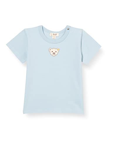 Steiff Unisex Baby Kurzarm GOTS T-Shirt, Celestial Blue, 050 von Steiff