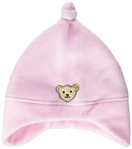 Steiff Unisex - Baby Mütze 0006865, Einfarbig, Rosa (Barely Pink 2560), XXX-Large (Herstellergröße: 55) von Steiff