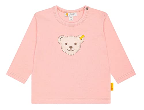 Steiff Unisex Baby T-shirt Langarm T Shirt, Mellow Rose, 62 EU von Steiff