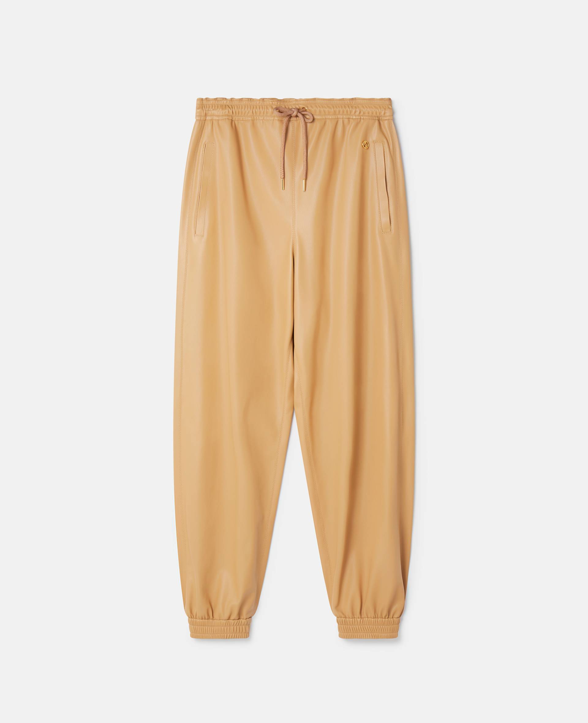 Stella McCartney - Jogginghose mit Kordelzug aus Alter Mat, Frau, Biscuit, Größe: 42 von Stella McCartney