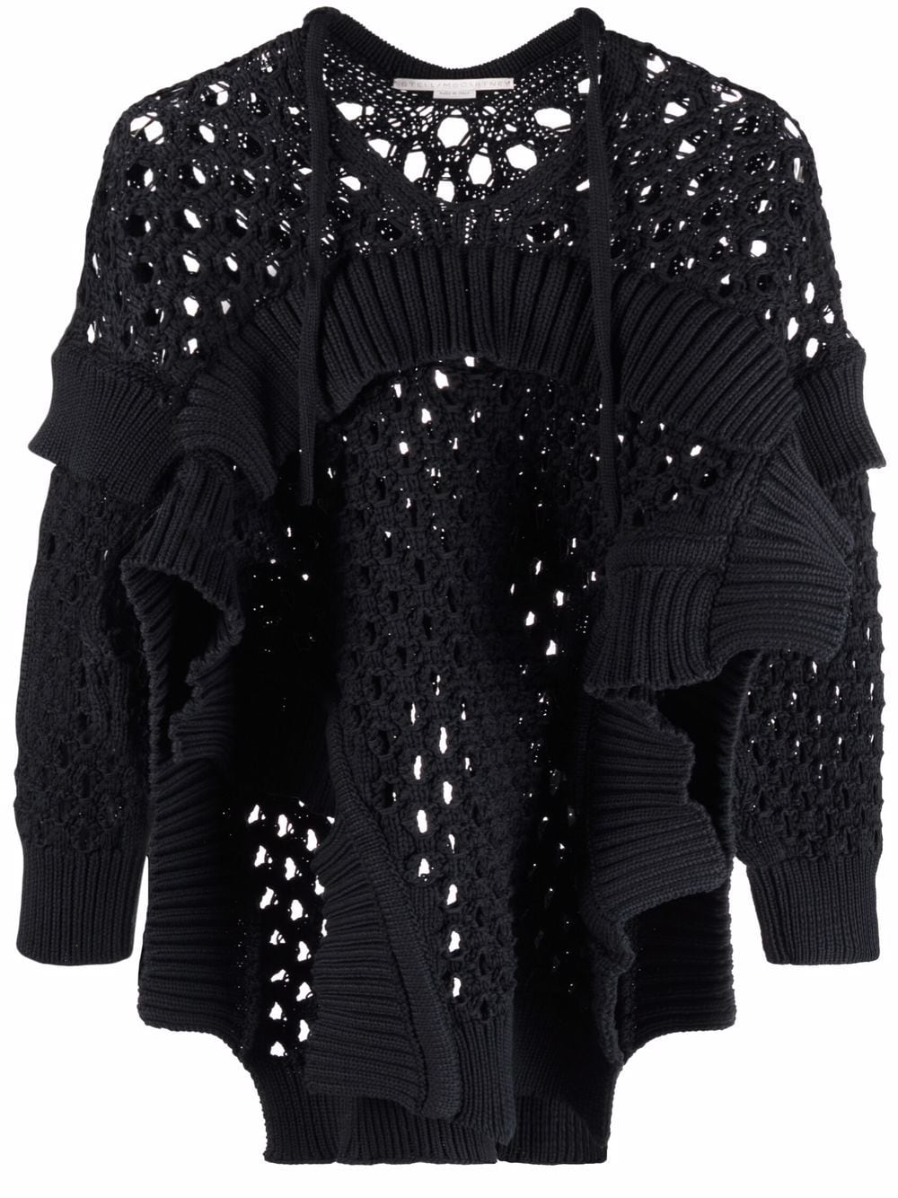 Stella McCartney Pullover in Lochstrick - Schwarz von Stella McCartney