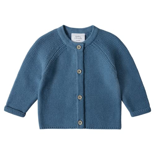Stellou & friends Cardigan-Strickjacke für Mädchen und Jungen mit Knöpfen in Holz-Optik | Hochwertige Baby-Kleidung aus 100% Baumwolle - IV V I Gr. 74/80 - Ozeanblau Stellou & friends Cardigan-Strickjacke für Mädchen und Jungen mit Knöpfen in Holz-Optik | Hochwertige Baby-Kleidung aus 100% Baumwolle - IV V I Gr. 74/80 - Ozeanblau von Stellou & friends