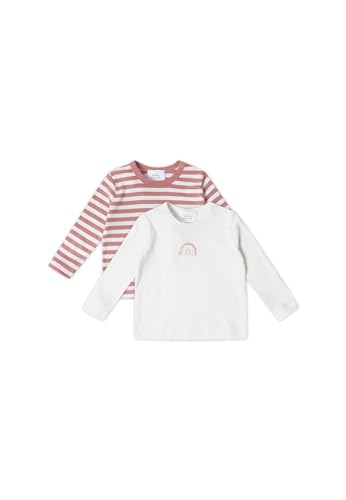 Stellou & friends Langarmshirt 2er Set Unisex I Hochwertige Baby-Kleidung aus 100% Bio Baumwolle I Gr. 50-56 - Rosa von Stellou & friends