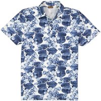 Stenströms Herren Polo-Shirt blau Baumwoll-Piqué von Stenströms