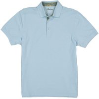 Stenströms Herren Polo-Shirt blau Baumwoll-Piqué von Stenströms