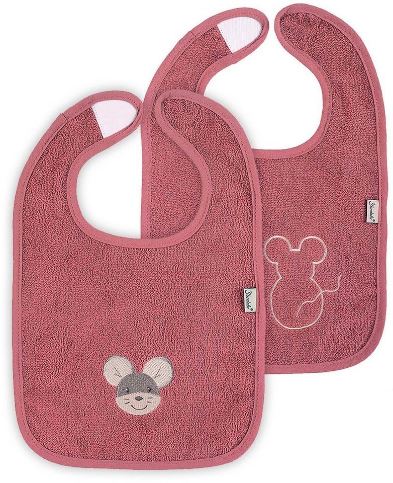 Sterntaler® Lätzchen Doppelpack, Klettlätzchen Mabel, rosa, (Set, 2-St), GOTS made with organic materials, zertifiziert 1065506 von Sterntaler®