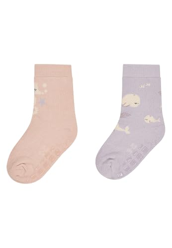 Sterntaler ABS Socken Doppelpack Motiv Seepferd und Fische - Kinder Stoppersocken - ABS-Motiv auf Sohle - Krabbelsöckchen - Baby und Kinderstrümpfe, staubrosa, Größe 20 Sterntaler ABS Socken Doppelpack Motiv Seepferd und Fische - Kinder Stoppersocken - ABS-Motiv auf Sohle - Krabbelsöckchen - Baby und Kinderstrümpfe, staubrosa, Größe 20 von Sterntaler