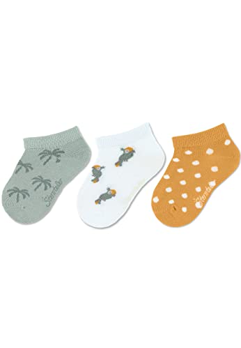 Sterntaler Baby Mädchen Baby Socken Sneaker-Söckchen 3er Pack Bambus - Socken Baby, Babysöckchen - aus Bambuszellstoff - mittelgrün, 34 von Sterntaler