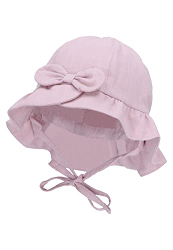Sterntaler Baby Mädchen Hut Baby Hut Leinen - Baby Hut, Kopfbedeckung Baby Sommer, Sommerhut Baby - aus Baumwolle - rosa, 47 von Sterntaler