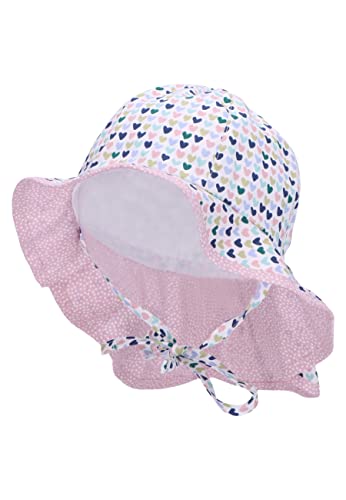 Sterntaler Baby Mädchen Hut Baby Sonnenhut Herzen - Baby Hut, Kopfbedeckung Baby Sommer, Sommerhut Baby - aus Baumwolle - braun, 47 Sterntaler Baby Mädchen Hut Baby Sonnenhut Herzen - Baby Hut, Kopfbedeckung Baby Sommer, Sommerhut Baby - aus Baumwolle - braun, 47 von Sterntaler