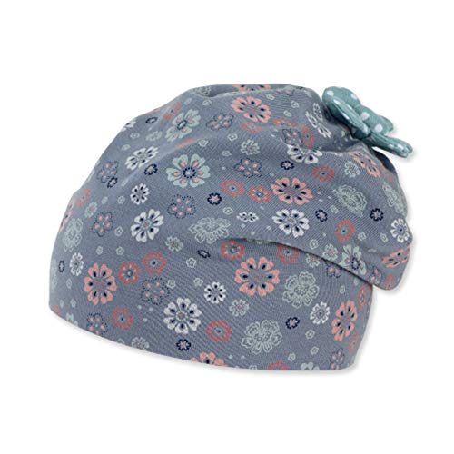 Sterntaler Baby - Mädchen Slouch-beanie 1402162 Beanie-Mütze, Blau, 39 von Sterntaler