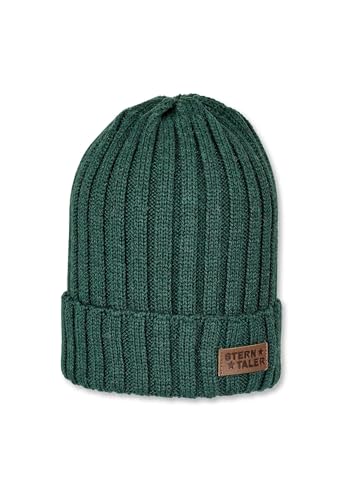Sterntaler - Kinder Jungen Wintermütze Strickmütze mit Logobadge aus Baumwollflecce, dunkelgrün - 4721909, Größe 51/53 Sterntaler - Kinder Jungen Wintermütze Strickmütze mit Logobadge aus Baumwollflecce, dunkelgrün - 4721909, Größe 51/53 von Sterntaler