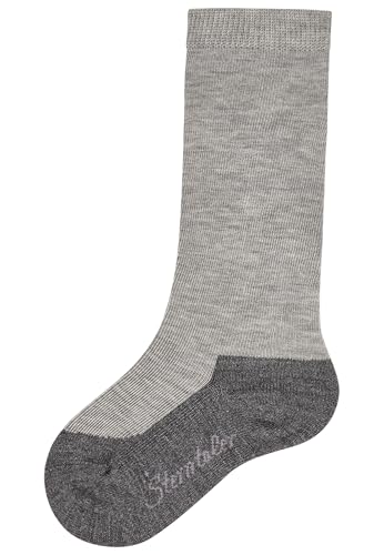 Sterntaler Kniestrumpf - Innenfrottee im Sohlenbereich - Unisex Kinder Socken mit langem Schaft im Woll Mix - atmungsaktive Sportsocken - Outdoor Socken - Ideal für Gummistiefel - hellgrau, Größe 26 Sterntaler Kniestrumpf - Innenfrottee im Sohlenbereich - Unisex Kinder Socken mit langem Schaft im Woll Mix - atmungsaktive Sportsocken - Outdoor Socken - Ideal für Gummistiefel - hellgrau, Größe 26 von Sterntaler