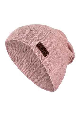 Sterntaler Baby Mädchen Beanie Baby Slouch-Beanie Struktur Mütze - Beanie Baby - aus strukturiertem Mischgewebe mit Viskose Anteil - rosa, 47 von Sterntaler