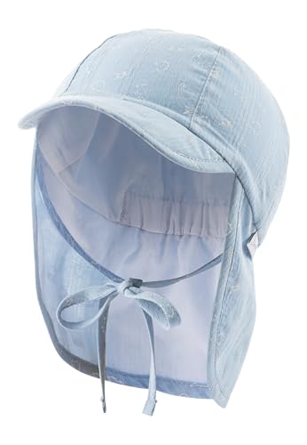 Sterntaler Schirmmütze Nacken Saurier - Jungen Mütze aus Baumwolle - UV-Schutz 30 Sommermütze mit Nackenschutz und Bindeband - Sonnenhut - Baby und Kinder Kopfbedeckung - Himmel, Größe 47 Sterntaler Schirmmütze Nacken Saurier - Jungen Mütze aus Baumwolle - UV-Schutz 30 Sommermütze mit Nackenschutz und Bindeband - Sonnenhut - Baby und Kinder Kopfbedeckung - Himmel, Größe 47 von Sterntaler