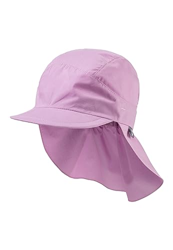 Sterntaler Schirmmütze mit Nackenschutz aus Bio -Popeline - Schirmmütze Mädchen mit Nackenschutz + Ohrenklappen schützt den Kopf vor der Sonne - Sonnenkappe Baby UV 50+ mit Bindeband - blütenrosa, 49 von Sterntaler