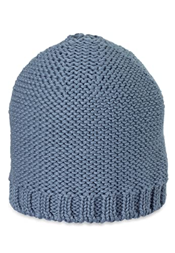 Sterntaler Unisex Kinder Strickmütze Baby Strickmütze Uni mit Merionwolle, Blau, 41 von Sterntaler