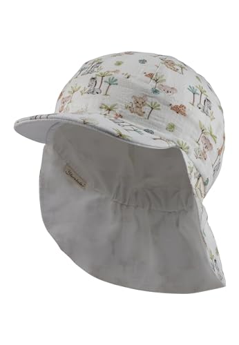 Sterntaler Wendeschirmmütze Tierbabys - Wende -Schirmmütze mit Zootier -Babys - Unisex Baby Mütze mit Druckmuster - Babyhut mit Bindeband - ecru, 51 Sterntaler Wendeschirmmütze Tierbabys - Wende -Schirmmütze mit Zootier -Babys - Unisex Baby Mütze mit Druckmuster - Babyhut mit Bindeband - ecru, 51 von Sterntaler