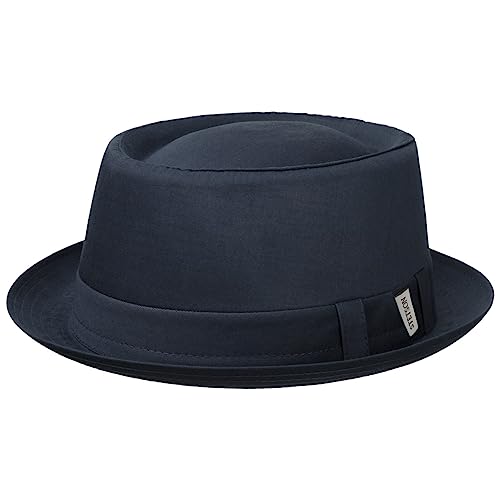 Stetson Cotton Pork Pie Stoffhut - Einfarbiger Hut - Klassischer Schnitt - Made in Italy - Für Damen und Herren - Frühjahr/Sommer dunkelblau L (58-59 cm) von Stetson