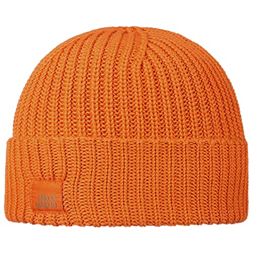 Stetson Morton Strickmütze Damen/Herren - Made in Italy - Wintermütze aus Wollmix - Beanie in Einheitsgröße (54-60 cm) - Umschlagmütze unifarben in diversen Farben - Herbst/Winter orange One Size von Stetson