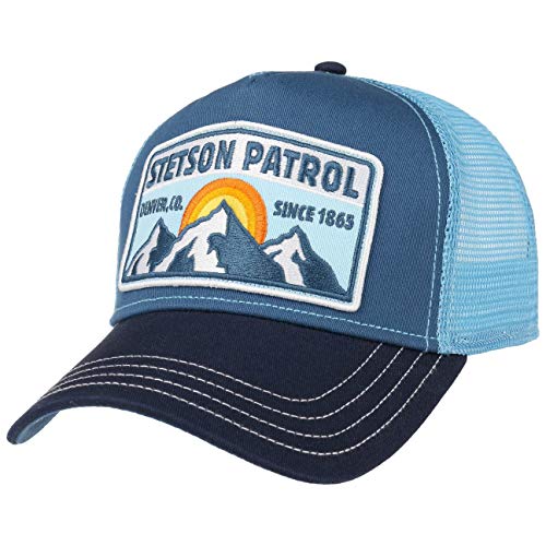 Stetson Patrol Trucker Cap Herren/Damen - Baseballcap aus Baumwolle - Schirmmütze größenregulierbar - Schildmütze mit Mesh-Einsatz - Truckercap Winter/Sommer - Kappe Curved Brim von Stetson