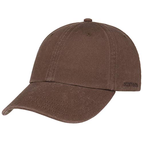 Stetson Rector Basecap - Cap für Damen/Herren - Sonnenschutz-Cap aus Baumwolle (UV-Schutz 40+) - Baumwollcap größenverstellbar (55-60 cm) - Baseballcap Sommer/Winter braun One Size von Stetson