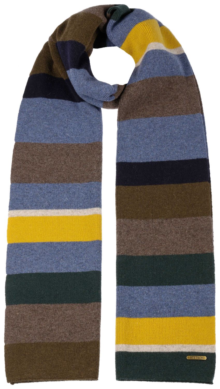 Stetson Strickschal aus Merino-Wolle mit Colorblock-Streifen von Stetson