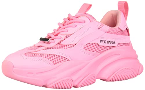 Steve Madden Damen Possession Sneaker, Knallpink (Hot Pink), 38 EU von Steve Madden