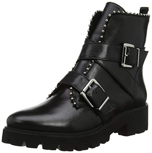 Steve Madden Damen Hoofy Ankleboot Kurzschaft Stiefel, Schwarz (Black Leather 017), 38 EU von Steve Madden